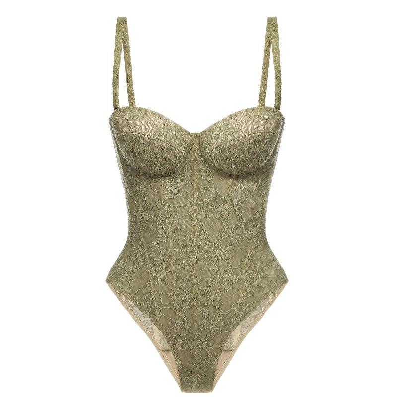 Conjunto Feminino Elegante para Festas de Verão – Top Rendado com Alças Finas + Saia de Cetim com Zíper