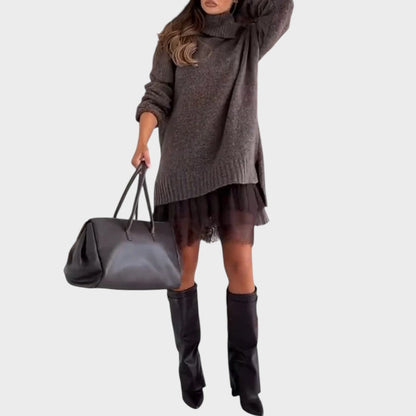 Isa | Conjunto Elegante de Suéter e Vestido