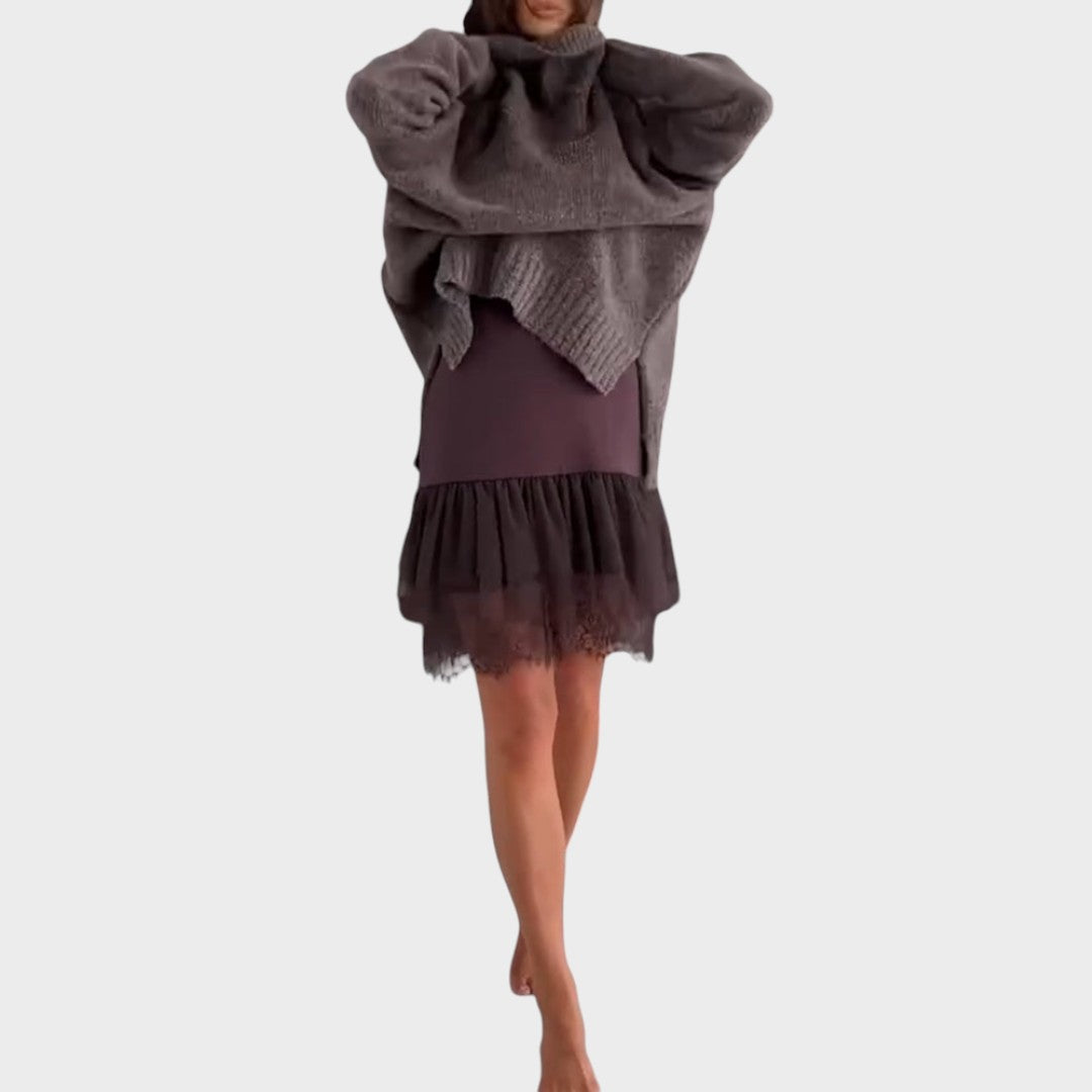Isa | Conjunto Elegante de Suéter e Vestido