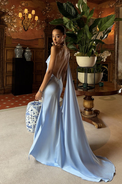 VESTIDO LONGO AZUL