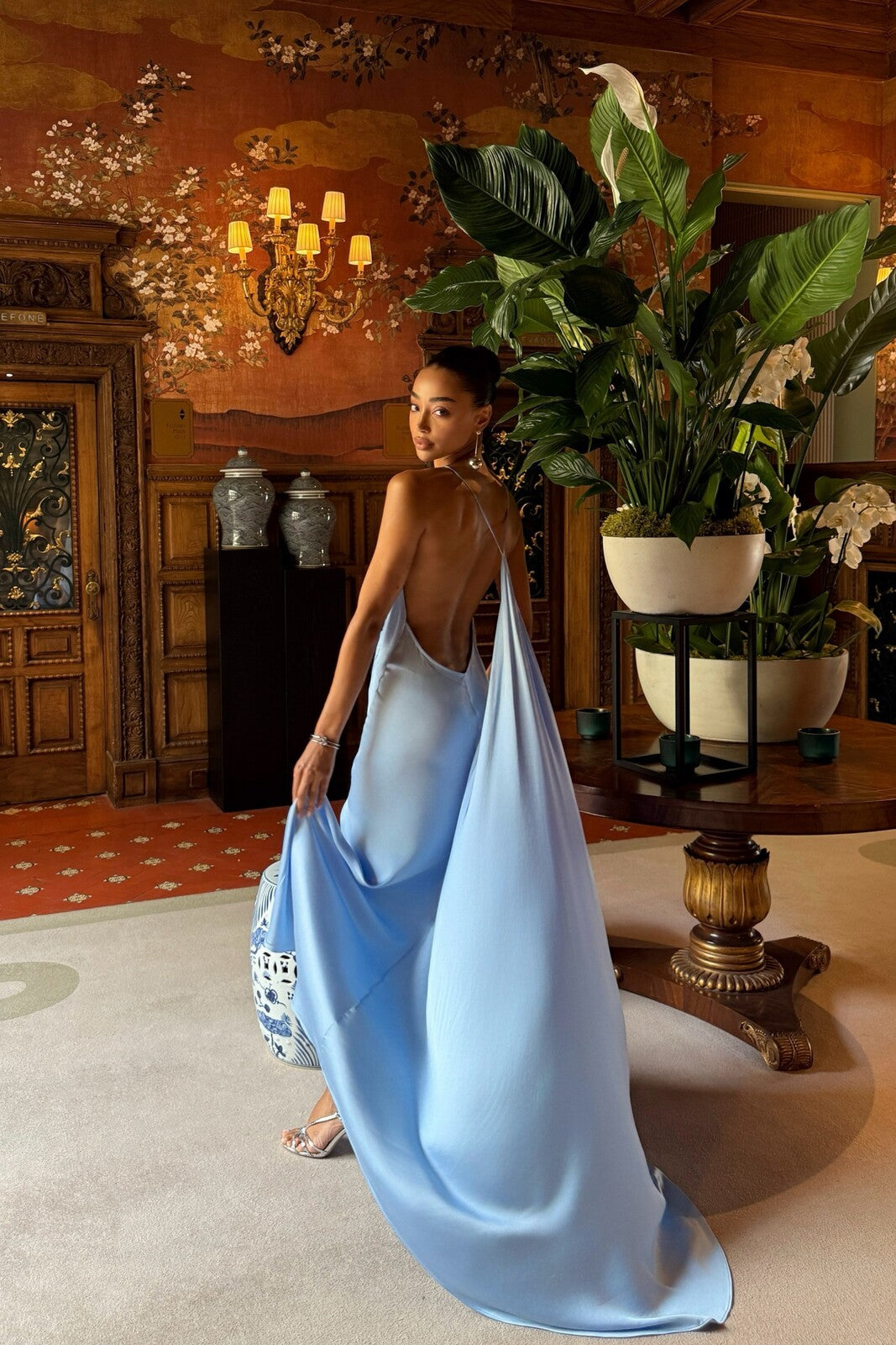 VESTIDO LONGO AZUL