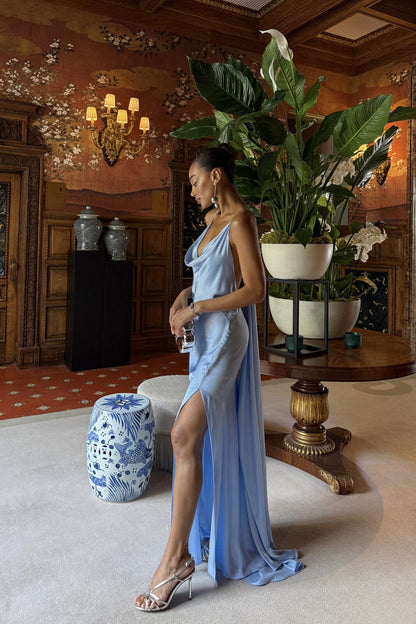 VESTIDO LONGO AZUL