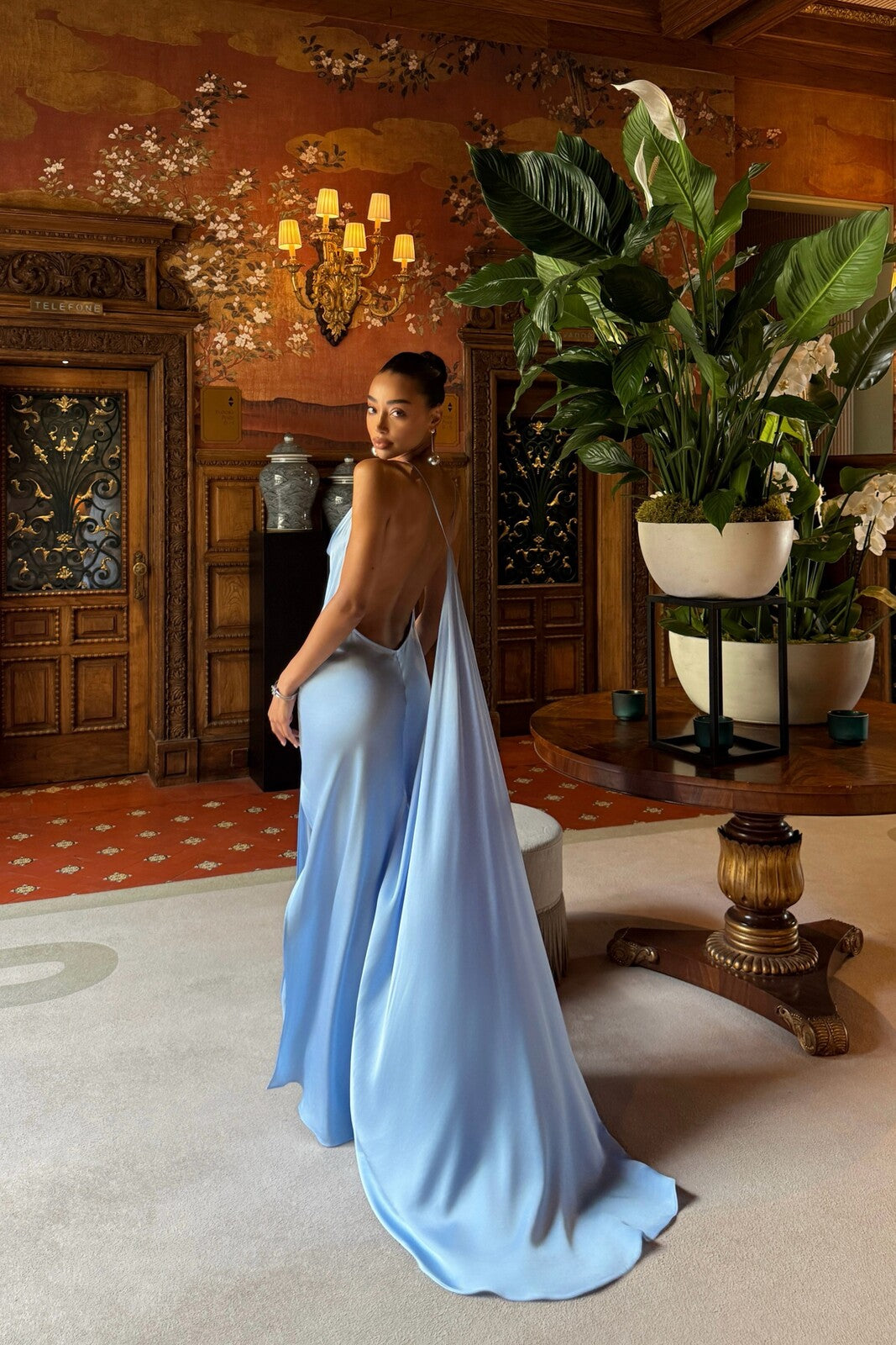 VESTIDO LONGO AZUL
