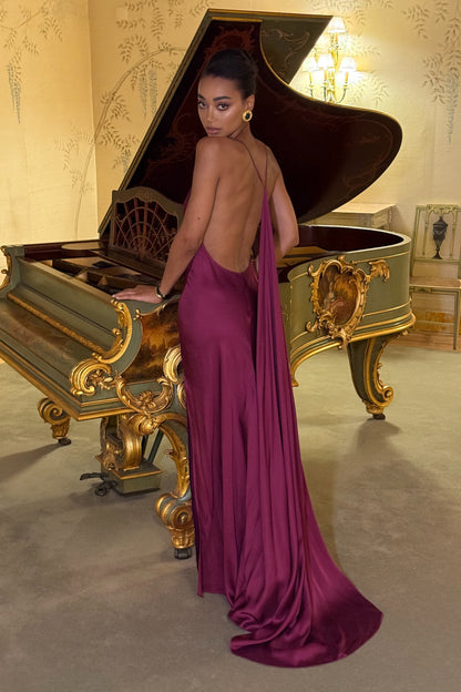 Amethyst Elegance Maxi Dress