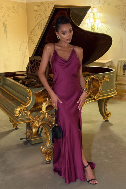 Amethyst Elegance Maxi Dress