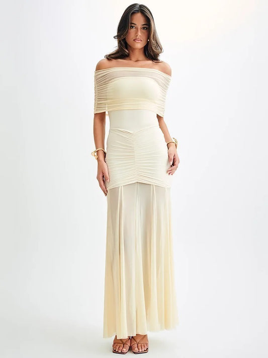 Vestido Elegante Ombro a Ombro - Isabel