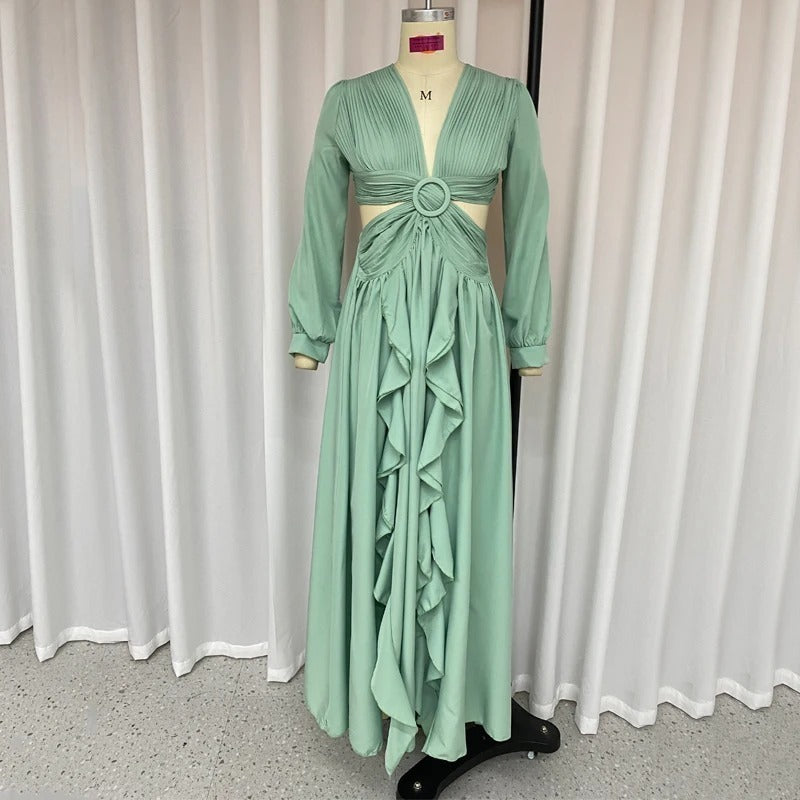 Vestido Longo Viscose - Nathalia