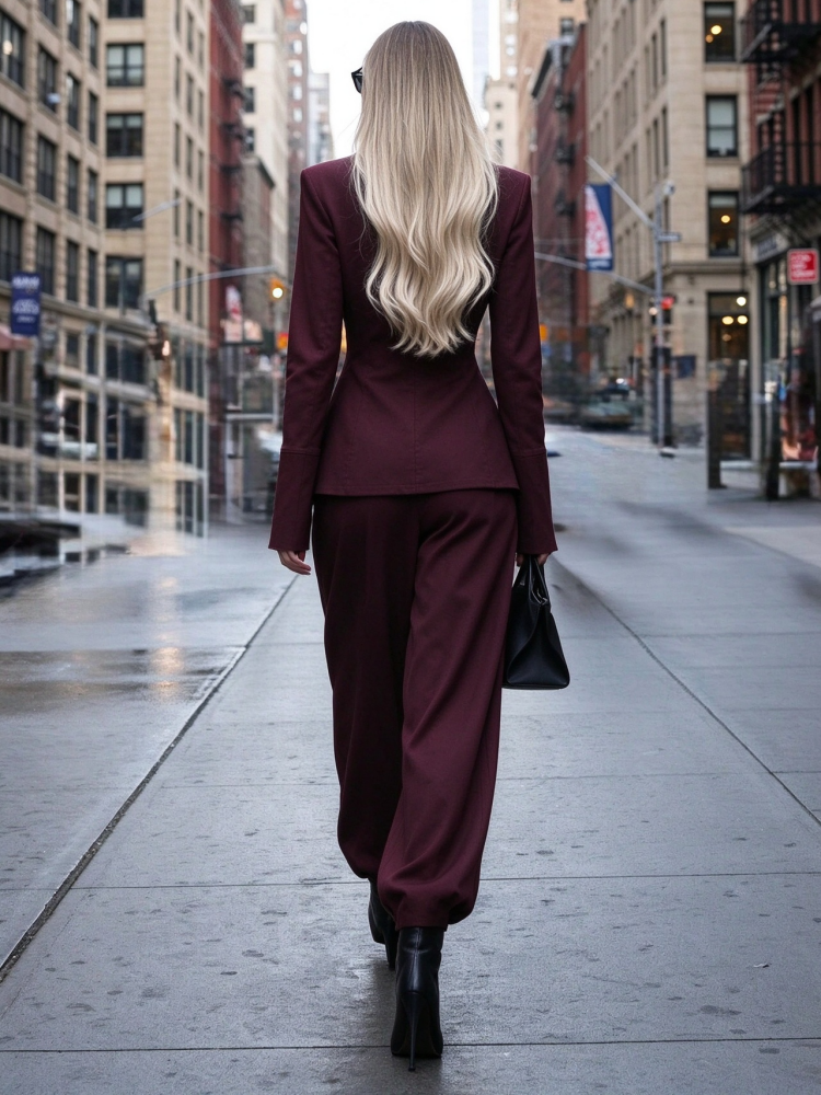 Élise Atelier | Sculpted Tailored Two-Piece Set