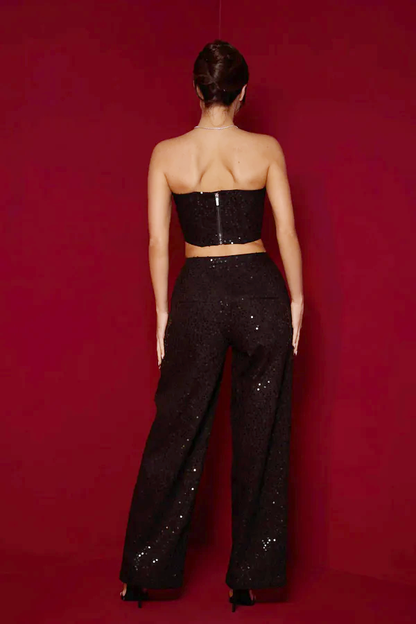 Conjunto de Calças Jeans com Lantejoulas - Belinda