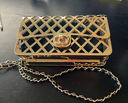 Bolsa Luxo e Sofisticação em Design Metálico - Change