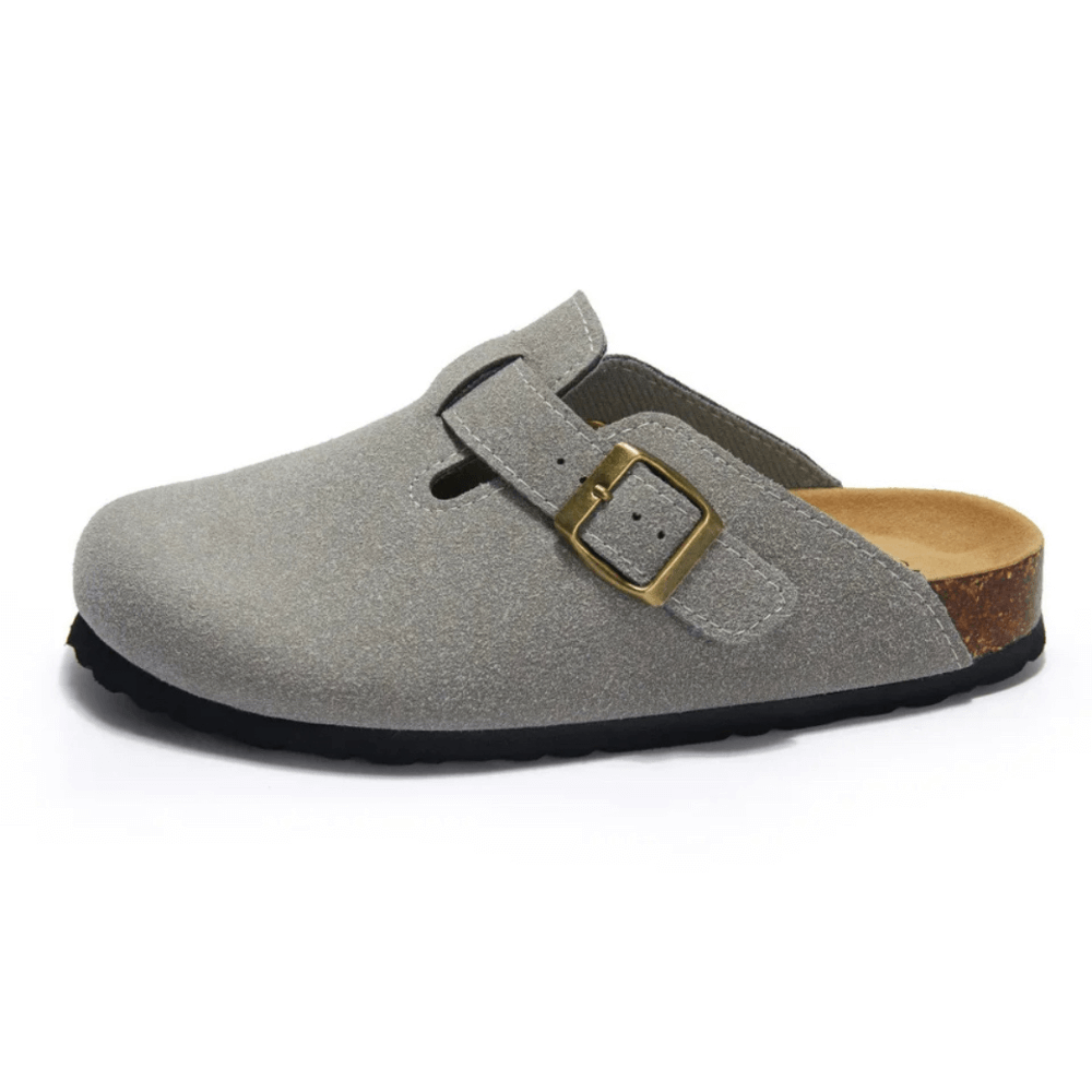 Clog Casual Conforto - Cinza Claro