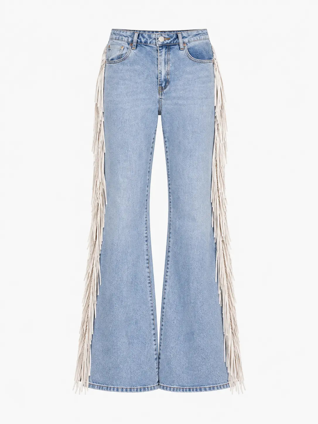 Wild West Muse | Fringe Flared Jeans
