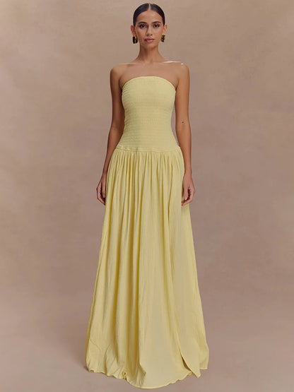 Vestido Longo Tomara que Caia com Fenda Lateral Elegante Isabella