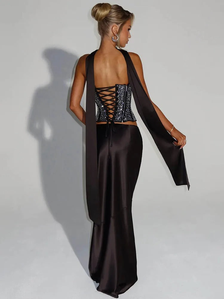 Top Feminino Elegante Brilho – Sarah