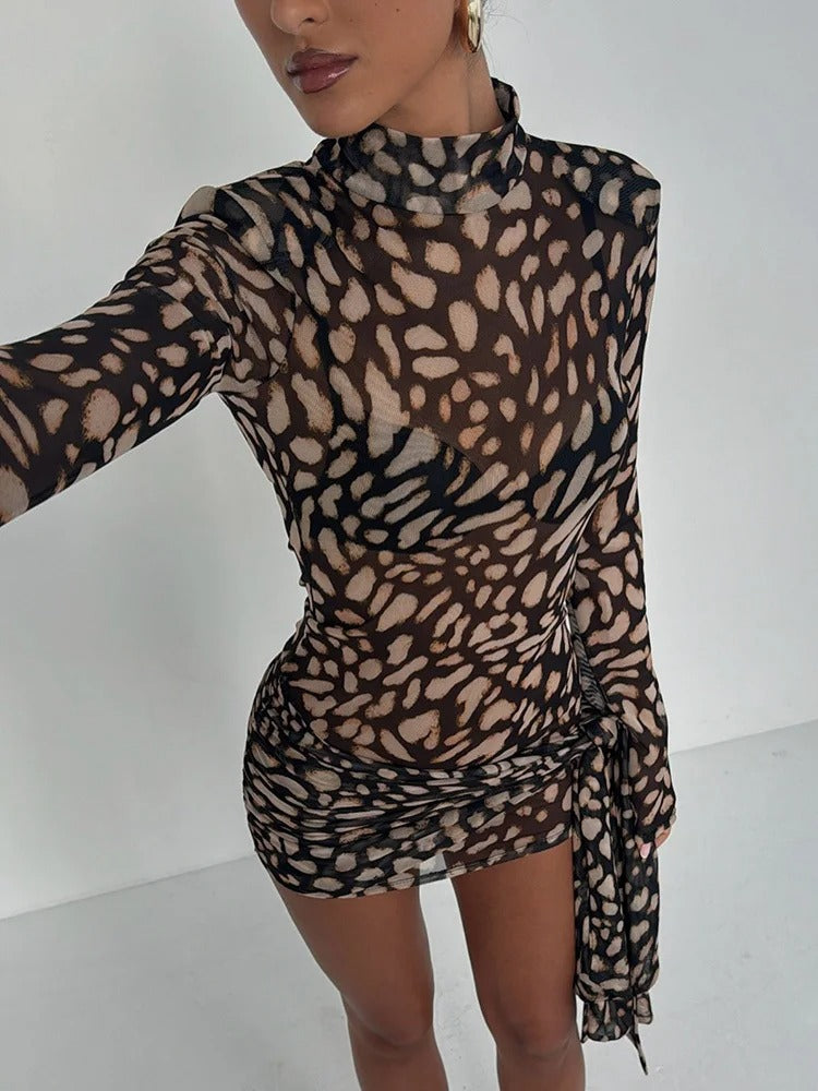 Vestido Feminino Curto Estampado - Bianca