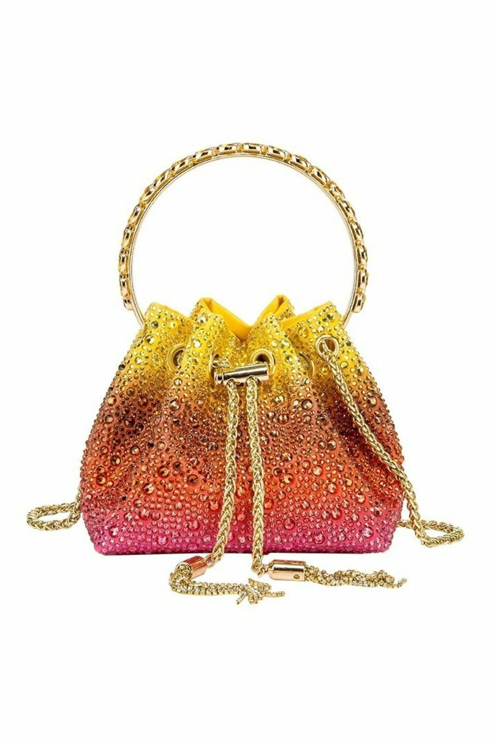 Bolsa Bucket Carlin com Alça de Laço Diamante