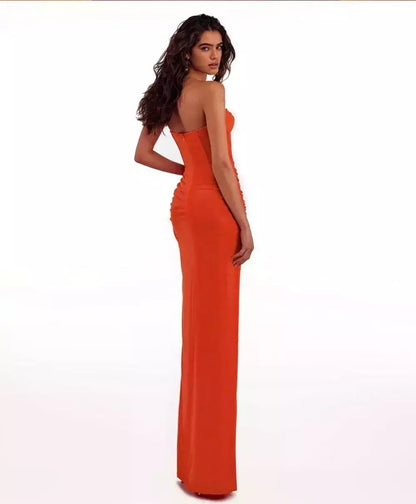 Vestido Elegante Longo Corset - Luana