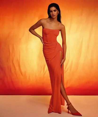 Vestido Elegante Longo Corset - Luana
